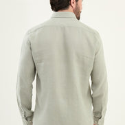 Marina Sage Green Mens Linen Shirt