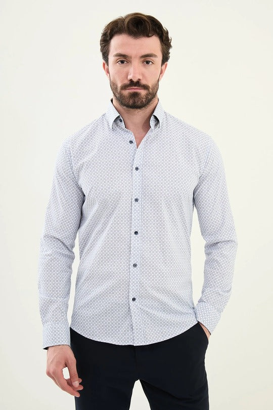 White Plaid Shirt