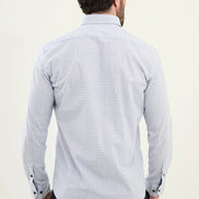 Marina White Plaid Shirt