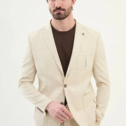 Marion Beige Mens Linen Suit