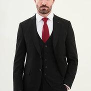 Marion Slim Fit Black Suit