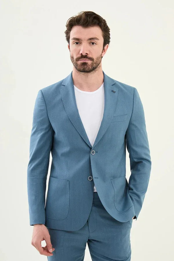 Marion Blue Mens Summer Suit