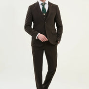 Marion 3 Piece Brown Suit