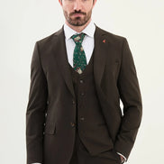 Marion 3 Piece Brown Suit