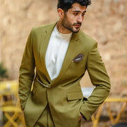 Marion Chain Olive Green Suit