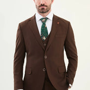 Marion Dark Brown 3 Piece Suit
