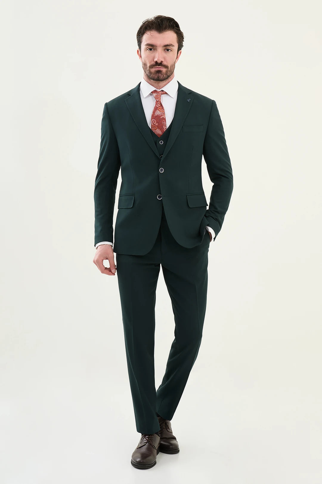 Marion 3 Piece Emerald Green Suit