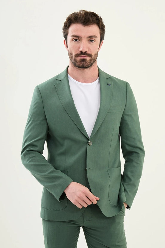 Green Mens Summer Suit