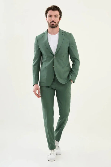 Marion Green Mens Summer Suit