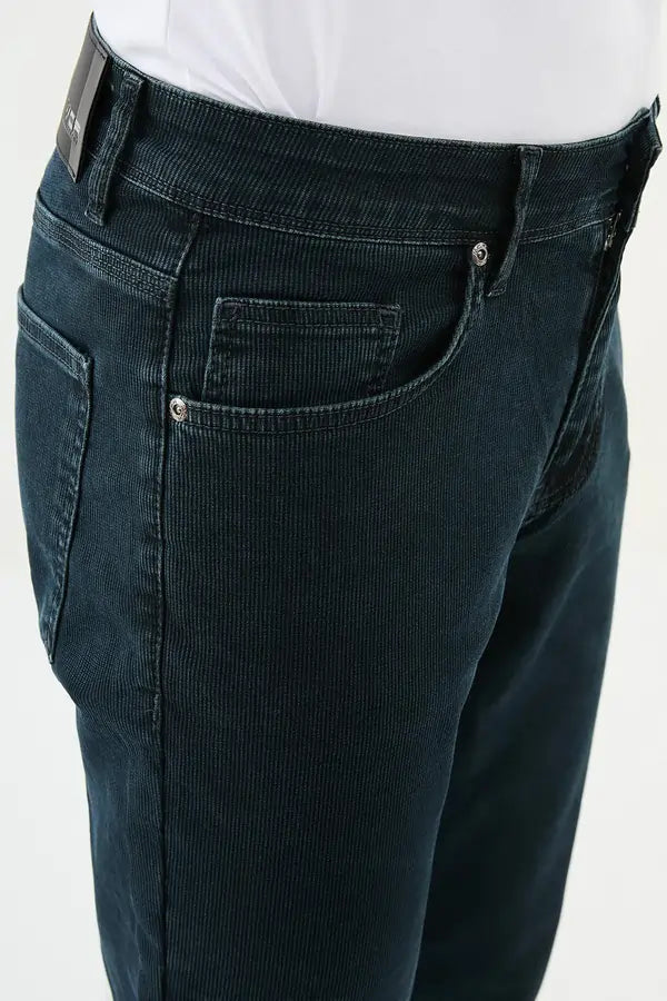 Indigo Striped Jeans