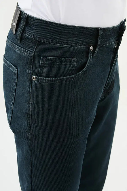 Indigo Striped Jeans