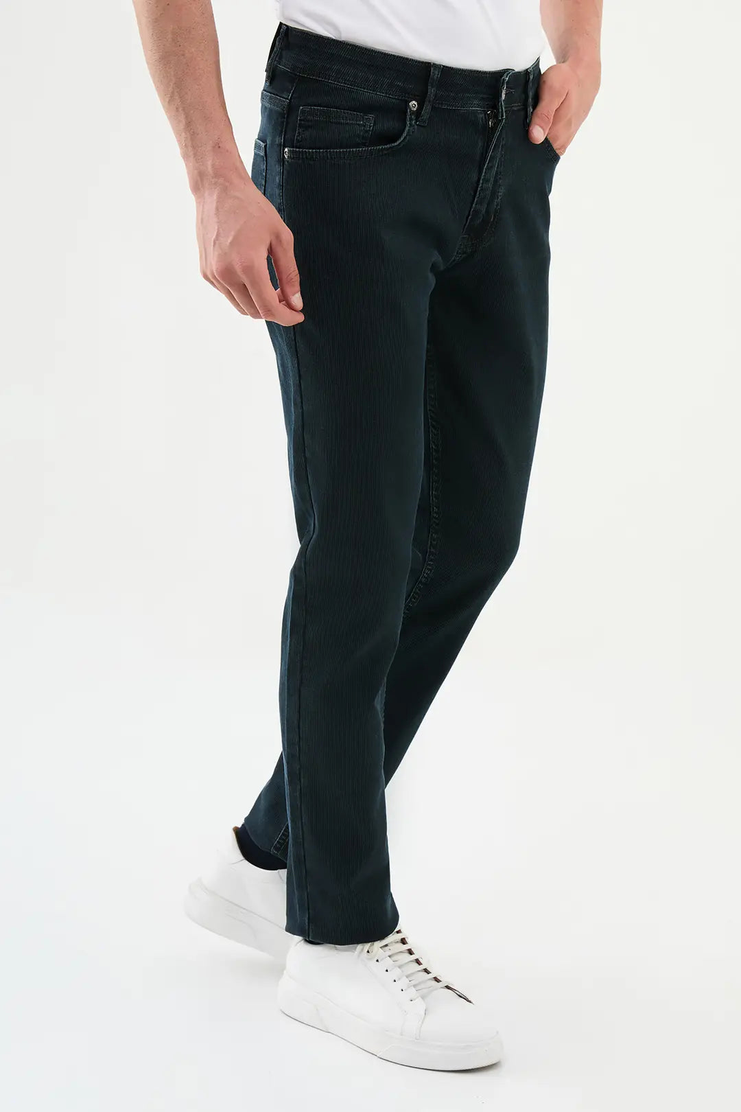 Indigo Striped Jeans