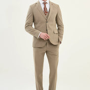 Marion 3 Piece Light Brown Suit