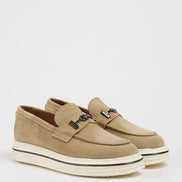 Marion Men's Beige Suede Loafers