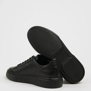 Marion Men's Jet Black Low Top Sneakers