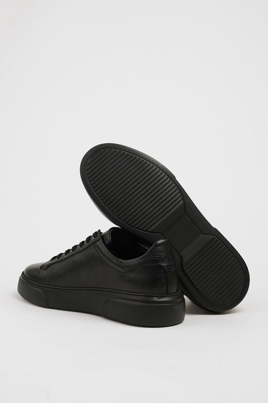 Jet Black Low Top Sneakers