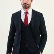 Marion 3 Piece Navy Blue Suit