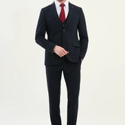 Marion 3 Piece Navy Blue Suit