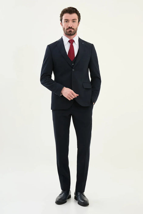Marion 3 Piece Navy Blue Suit
