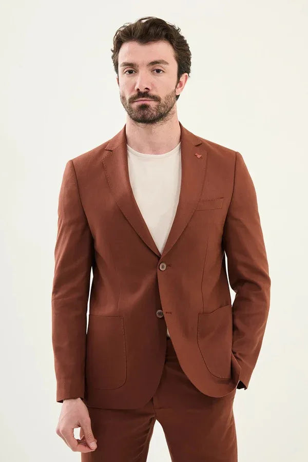 Marion Rust Mens Summer Suit