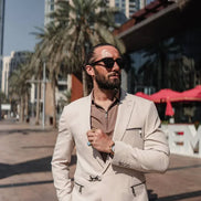 Marion 2 Piece Buckle Beige Suit