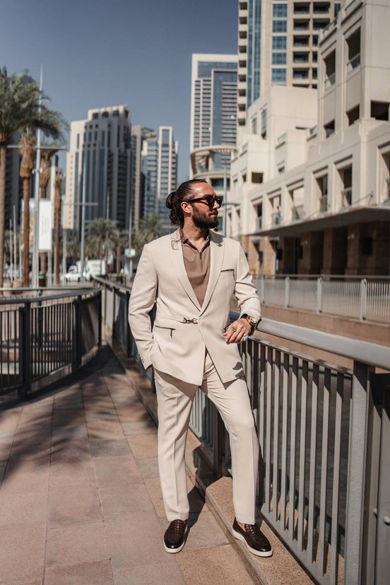 Beige Suit