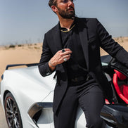 Marion 2 Piece Buckle Black Suit