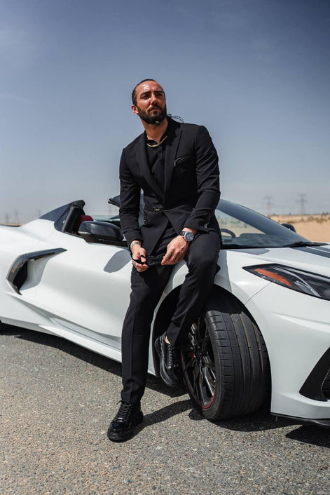 Marion 2 Piece Buckle Black Suit