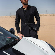 Marion 2 Piece Buckle Black Suit