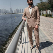 Marion 2 Piece Buckle Brown Suit