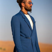 Marion 2 Piece Buckle Blue Suit