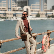 Marion Slim Fit 2 Piece Beige Suit