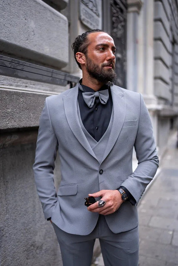 Cromulent Gray Slim Fit Tuxedo