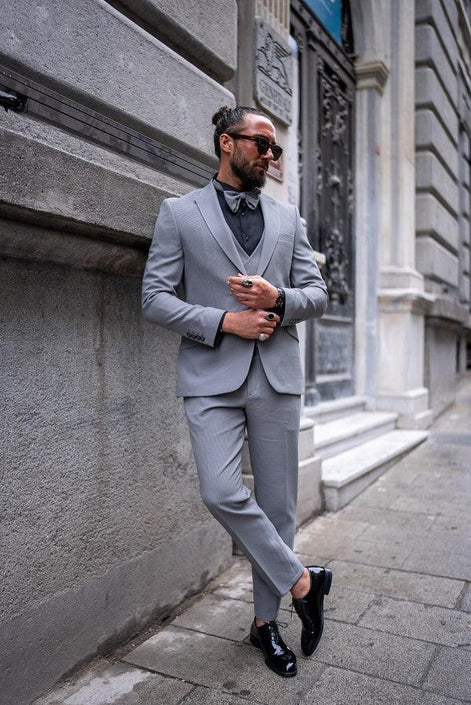 Cromulent Gray Slim Fit Tuxedo