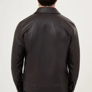 Men's Dark Brown Leather Jacket