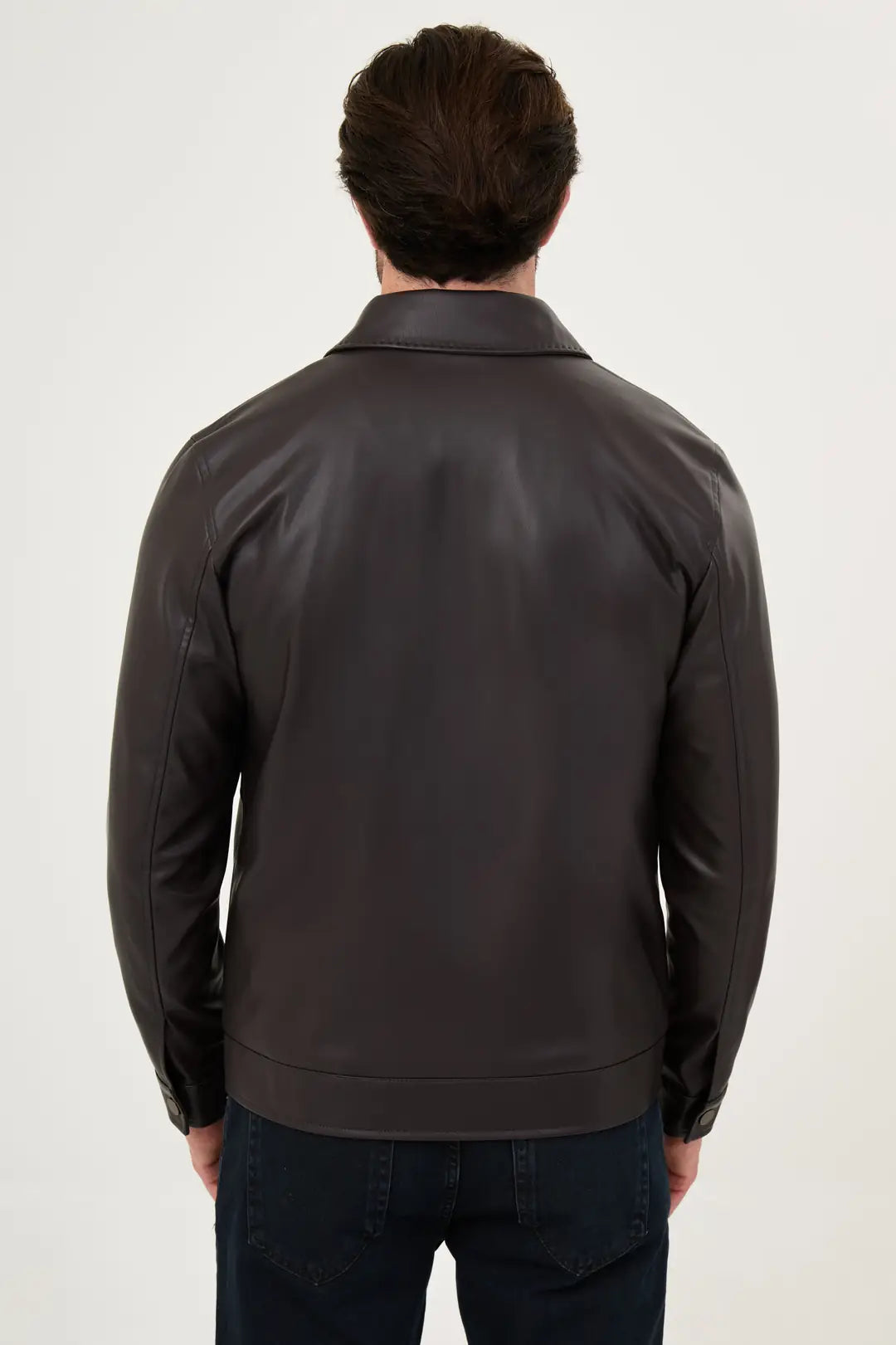 Men's Dark Brown Leather Jacket
