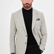 Men's Gray Wool Blazer