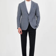 Men's Indigo Wool Blazer