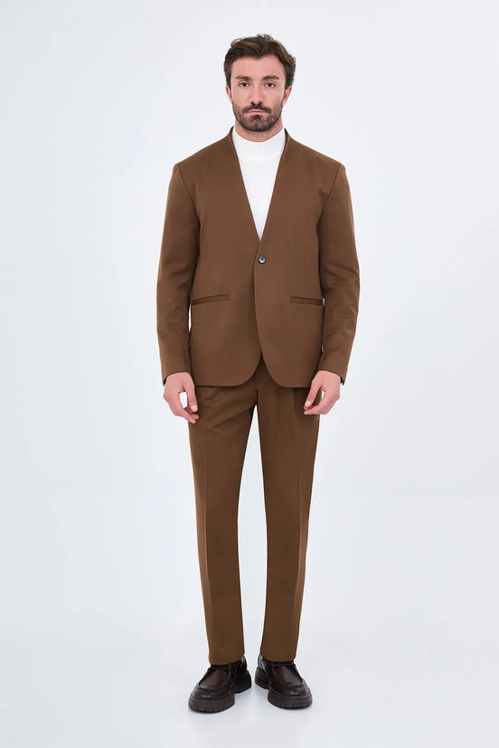 Men's 2 Piece Brown Suit