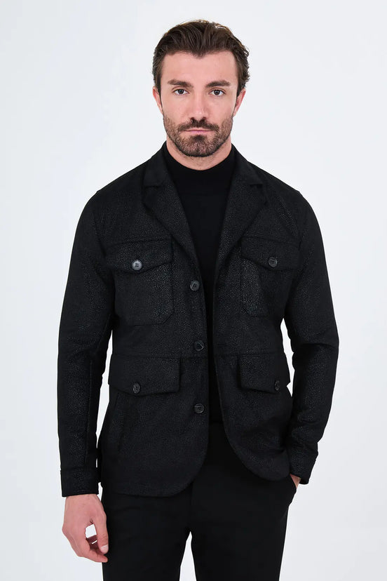Men's Safari Jacket Black