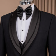 Men's Shawl Lapel Black Tuxedo