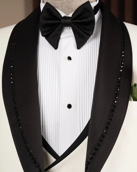 Men's Shawl Lapel White Tuxedo