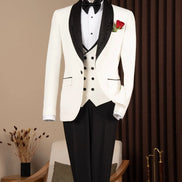 Men's Shawl Lapel White Tuxedo