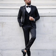 Sioux Slim Fit Shawl Lapel Black Tuxedo