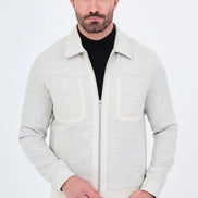 Men's Wool Harrington Jacket Gray