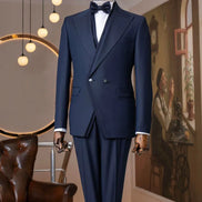 Navy Blue Italian Style Tuxedo