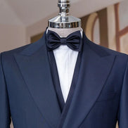 Navy Blue Italian Style Tuxedo
