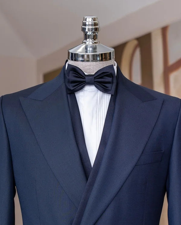 Navy Blue Italian Style Tuxedo