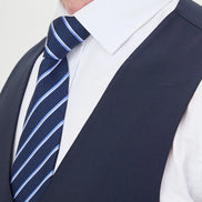 Navy Blue Slim Vest