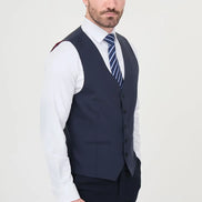 Navy Blue Slim Vest
